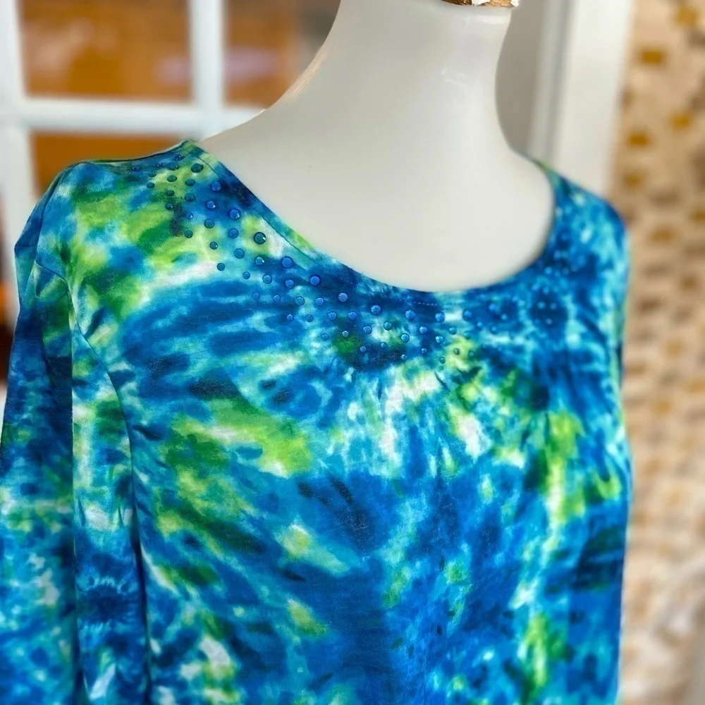 Ruby Rd firework tie-dye top - Picture 2 of 6